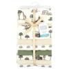 image:imageLittle Treasure Hudson Baby Cotton Poly Flannel Receiving Blankets Multipack Pink Rose 30x30 inchesGreen Going on Safari