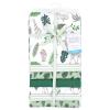 image:imageLittle Treasure Hudson Baby Cotton Poly Flannel Receiving Blankets Multipack Pink Rose 30x30 inchesGreen Jungle
