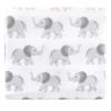 image:imageLittle Treasure Hudson Baby Cotton Poly Flannel Receiving Blankets Multipack Pink Rose 30x30 inchesGrey Elephant