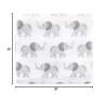 image:imageLittle Treasure Hudson Baby Cotton Poly Flannel Receiving Blankets Multipack Pink Rose 30x30 inchesGrey Elephant