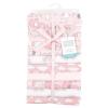 image:imageLittle Treasure Hudson Baby Cotton Poly Flannel Receiving Blankets Multipack Pink Rose 30x30 inchesPink New Elephant
