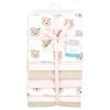 image:imageLittle Treasure Hudson Baby Cotton Poly Flannel Receiving Blankets Multipack Pink Rose 30x30 inchesPink Taupe Bears