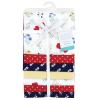 image:imageLittle Treasure Hudson Baby Cotton Poly Flannel Receiving Blankets Multipack Pink Rose 30x30 inchesRed Wildflower