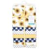 image:imageLittle Treasure Hudson Baby Cotton Poly Flannel Receiving Blankets Multipack Pink Rose 30x30 inchesYellow Sunflower