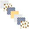 image:imageLittle Treasure Hudson Baby Cotton Poly Flannel Receiving Blankets Multipack Pink Rose 30x30 inchesYellow Sunflower