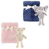 image:imagePlush Blanket 2Pack with Plush Animal Toys 2PackGirl LambElephant