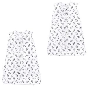image:imageHudson Baby Unisex Baby Cotton Sleeveless Wearable Sleeping Bag Sack Blanket Fairytale Princess 06 MonthsPenguins 2pack