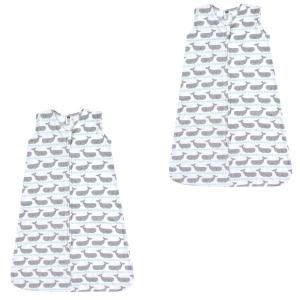 image:imageHudson Baby Unisex Baby Cotton Sleeveless Wearable Sleeping Bag Sack Blanket Fairytale Princess 06 MonthsWhales 2pack