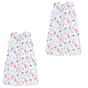 image:imageHudson Baby Unisex Baby Cotton Sleeveless Wearable Sleeping Bag Sack Blanket Fairytale Princess 06 MonthsWoodland Fox 2pack