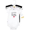 image:imageRed amp Black Daddy Bodysuits 3Pack for Girls by Hudson Baby