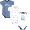 image:imageHudson Baby Infant Boy Cotton Bodysuits Jawsome Little Bro Preemie