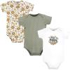 image:imageHudson Baby Infant Girl Cotton Bodysuits Be Happy Floral Preemie