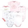 image:imageHudson Baby Infant Girl Cotton Bodysuits Toile Floral 03 Months
