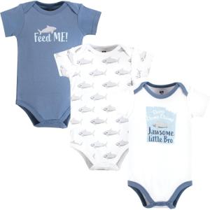 image:imageHudson Baby Infant Boy Cotton Bodysuits Jawsome Little Bro Preemie