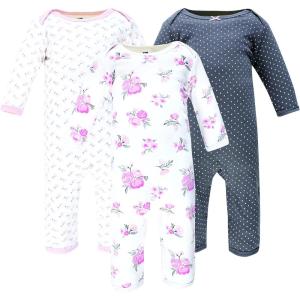 image:imageHudson Baby unisexchild Cotton CoverallsBasic Pink Floral