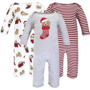image:imageHudson Baby unisexchild Cotton CoverallsChristmas Dog