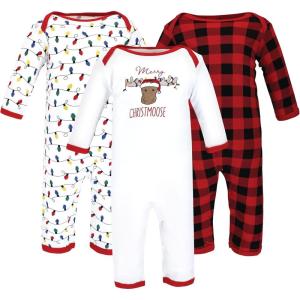 image:imageHudson Baby unisexchild Cotton CoverallsChristmoose