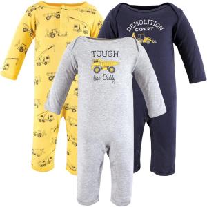 image:imageHudson Baby unisexchild Cotton CoverallsConstruction