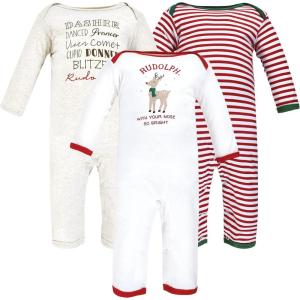image:imageHudson Baby unisexchild Cotton CoverallsRudolph Reindeer