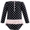 image:imageHudson Baby Unisex Baby Cotton Bodysuits Little MonkeyBlack Dot Pink Baby