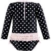 image:imageHudson Baby Unisex Baby Cotton Bodysuits Little MonkeyBlack Dot Pink Toddler