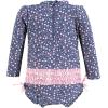 image:imageHudson Baby Unisex Baby Cotton Bodysuits Little MonkeyDainty Peony Toddler