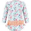 image:imageHudson Baby Unisex Baby Cotton Bodysuits Little MonkeyMint Floral Baby