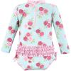 image:imageHudson Baby Unisex Baby Cotton Bodysuits Little MonkeyMint Pink Roses Toddler