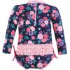 image:imageHudson Baby Unisex Baby Cotton Bodysuits Little MonkeyNavy Bright Pink Floral Baby