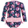 image:imageHudson Baby Unisex Baby Cotton Bodysuits Little MonkeyNavy Bright Pink Floral Toddler