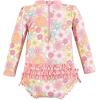 image:imageHudson Baby Unisex Baby Cotton Bodysuits Little MonkeyPeace Love Flowers Baby