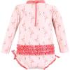 image:imageHudson Baby Unisex Baby Cotton Bodysuits Little MonkeyPink Flamingo Toddler