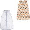 image:imageWearable Sleeping Bag Muslin amp Jersey Cotton 2PackAnchorForest