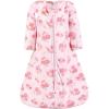 image:imageHudson Baby Infant Girls Long Sleeve Plush Faux Fur Sleeping Bag Wearable Blanket Blush Rose 612 Months