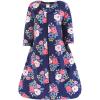 image:imageHudson Baby Infant Girls Long Sleeve Plush Faux Fur Sleeping Bag Wearable Blanket Navy Bold Floral 06 Months