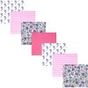 image:imageHudson Baby Unisex Baby Cotton Polyester Flannel Receiving Blankets BundleBegonia Pink Floral