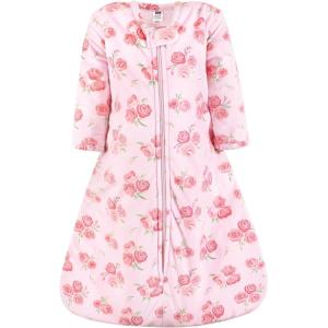 image:imageHudson Baby Infant Girls Long Sleeve Plush Faux Fur Sleeping Bag Wearable Blanket Blush Rose 612 Months