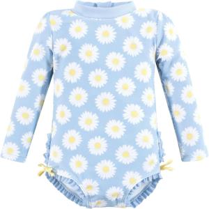 image:imageHudson Baby Unisex Baby Cotton Bodysuits Little MonkeyBlue Daisy Toddler