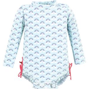 image:imageHudson Baby Unisex Baby Cotton Bodysuits Little MonkeyCloudy Rainbow Baby