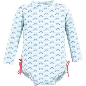 image:imageHudson Baby Unisex Baby Cotton Bodysuits Little MonkeyCloudy Rainbow Toddler