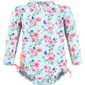 image:imageHudson Baby Unisex Baby Cotton Bodysuits Little MonkeyMint Floral Baby