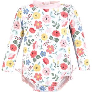 image:imageHudson Baby Unisex Baby Cotton Bodysuits Little MonkeyModern Botanical Baby