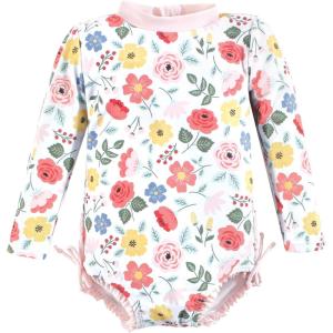 image:imageHudson Baby Unisex Baby Cotton Bodysuits Little MonkeyModern Botanical Toddler