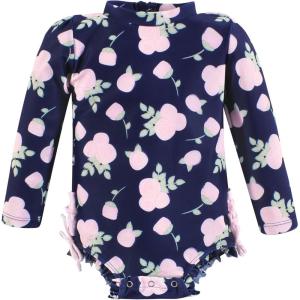 image:imageHudson Baby Unisex Baby Cotton Bodysuits Little MonkeyNavy Floral Baby