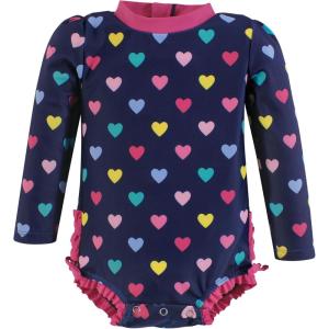 image:imageHudson Baby Unisex Baby Cotton Bodysuits Little MonkeyNavy Hearts Baby