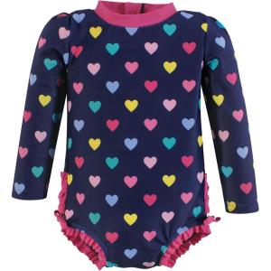 image:imageHudson Baby Unisex Baby Cotton Bodysuits Little MonkeyNavy Hearts Toddler
