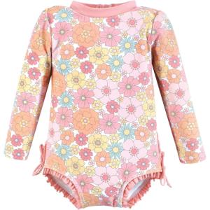 image:imageHudson Baby Unisex Baby Cotton Bodysuits Little MonkeyPeace Love Flowers Toddler