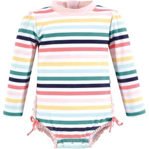 image:imageHudson Baby Unisex Baby Cotton Bodysuits Little MonkeySunset Stripe Baby
