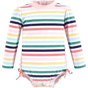image:imageHudson Baby Unisex Baby Cotton Bodysuits Little MonkeySunset Stripe Toddler