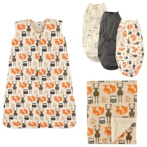 image:imageSwaddle Wrap 3Pack Plush Blanket amp Wearable Jersey Cotton Sleeping Bag
